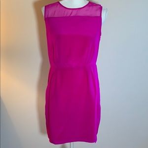 NWT Aryn K Beautiful hot pink silk dress